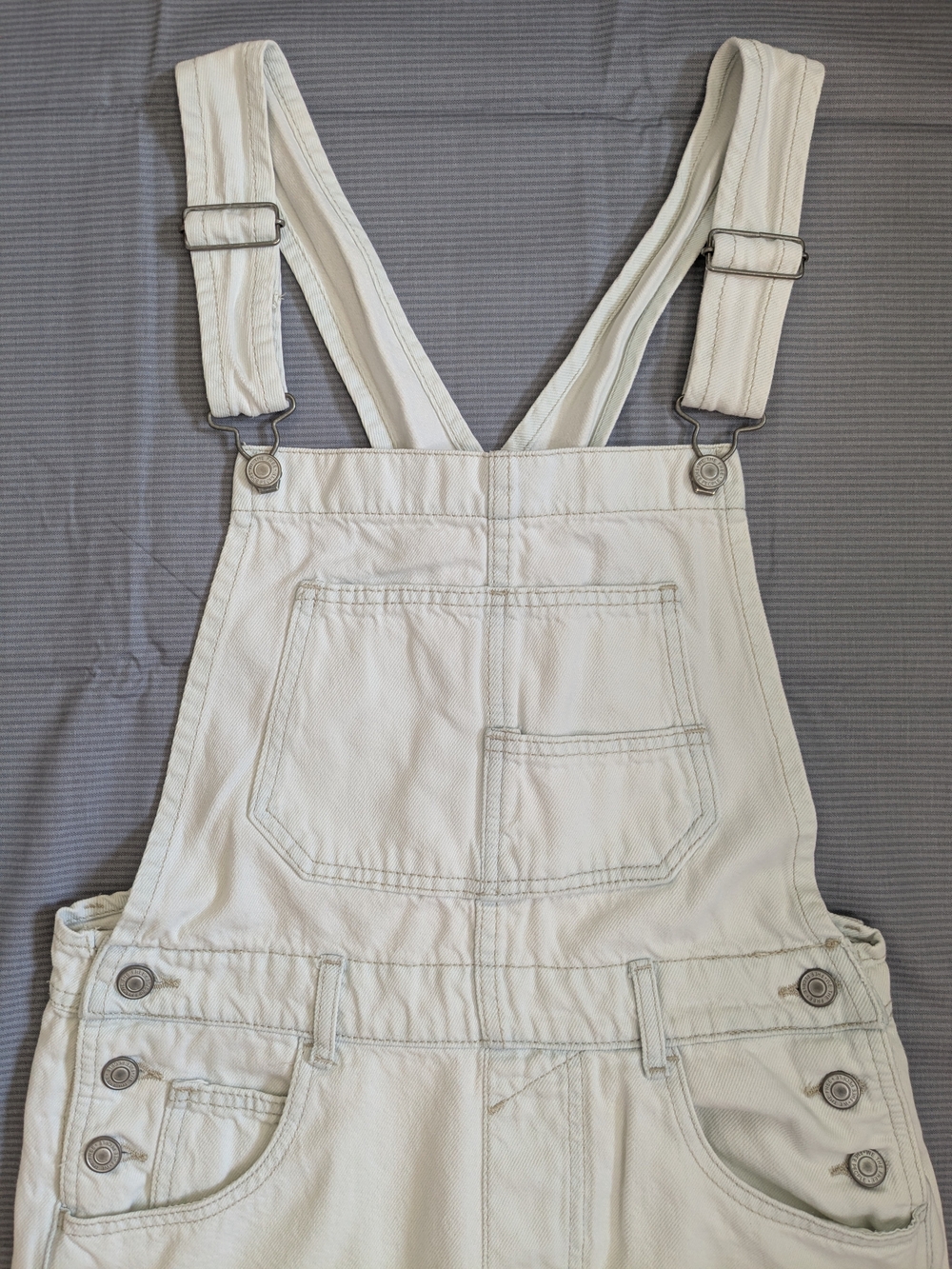 We The Free Light Blue Denim Overalls XS Used With Some Stains